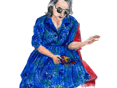 Portrait of an Embroidered Purse